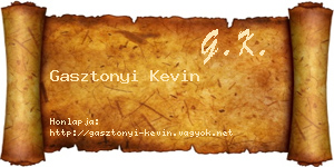 Gasztonyi Kevin névjegykártya