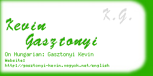 kevin gasztonyi business card